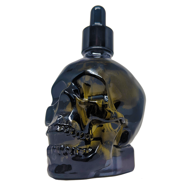 Skull Shaped Beard Oil Bottle by MONSTER